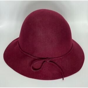 CALLANAN MILLENARY Women's Burgundy American Style Wool Hat OS